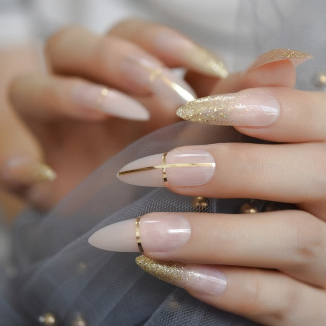 Ombre French Fake Nails - GadgetsPerfect