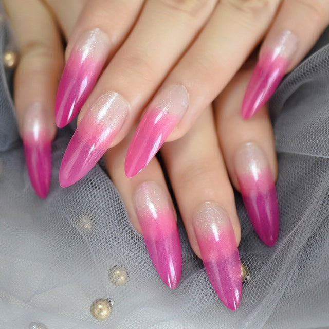 Ombre French Fake Nails - GadgetsPerfect
