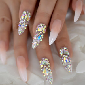 Ombre French Fake Nails - GadgetsPerfect